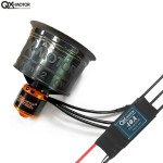QX-MOTOR d'origine 50MM EDF 12 pales ventilateur canalisé QF2611 3300KV/4000KV/4600KV moteur sans balais CW CCW avec 40A ESC pour avion RC
